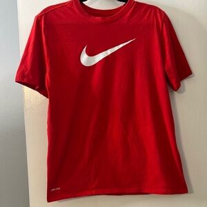 Vibrant Red Casual Tee